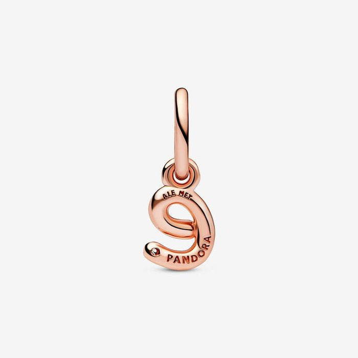 Alphabet Pendant Charm with Letter E