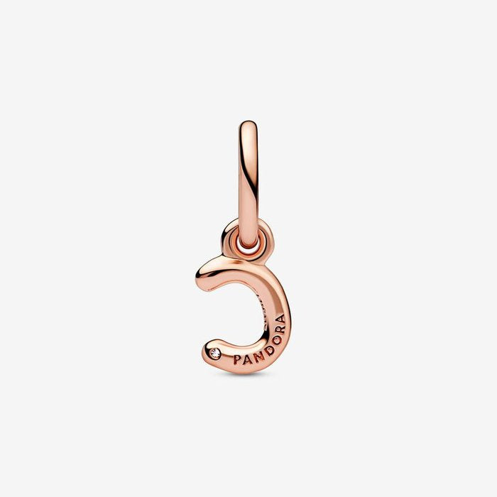 Alphabet Pendant Charm with Letter C