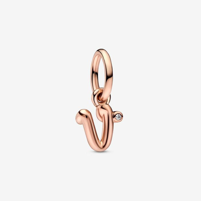 Charm pendente Alfabeto con lettera v