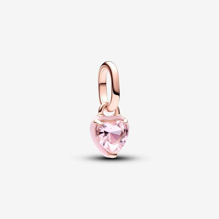 Pink Chakra Heart Mini Pendant Charm Pandora ME