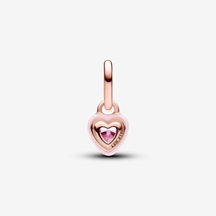 Pink Chakra Heart Mini Pendant Charm Pandora ME