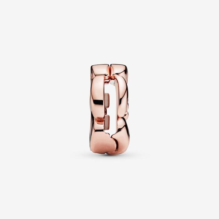 Charm Pandora Reflexions flower clip charm in PANDORA Rose