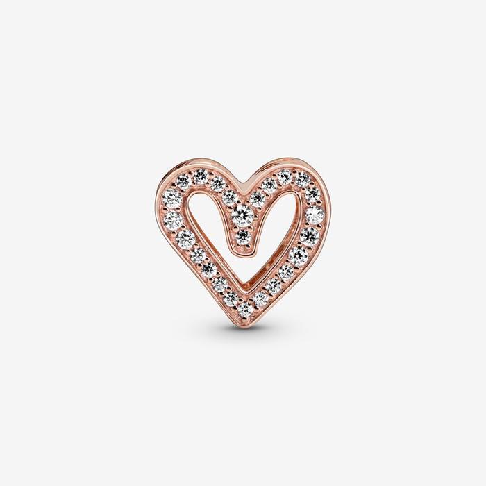 Drawn Heart Charm