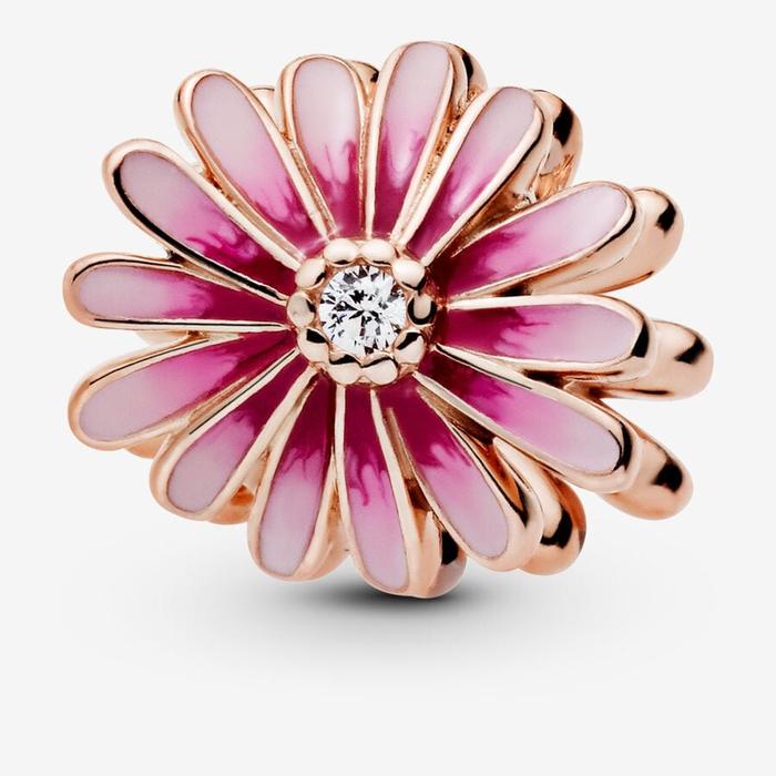 Pink Daisy Charm