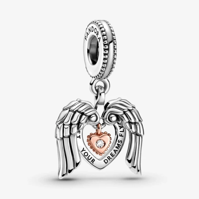 Charm pendente Cuore e ali d’angelo Pandora Club 2021