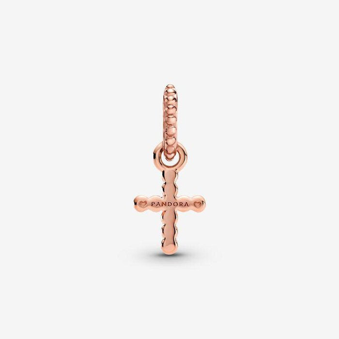 Charm pendente Croce decorata da sfere