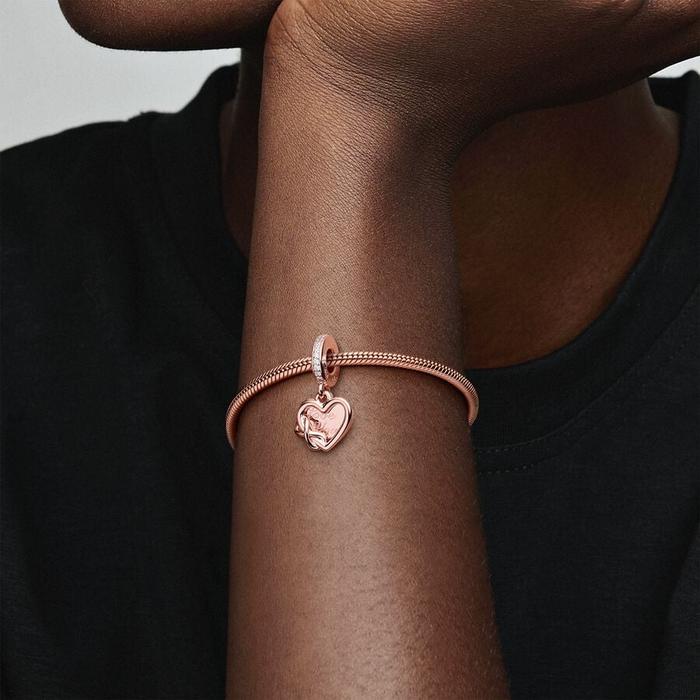 Infinity Heart Pendant Charm