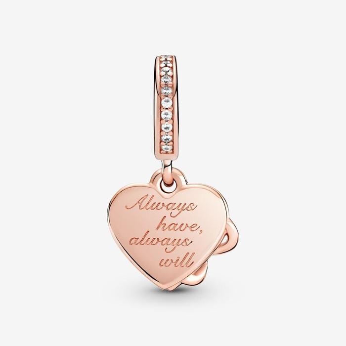 Infinity Heart Pendant Charm