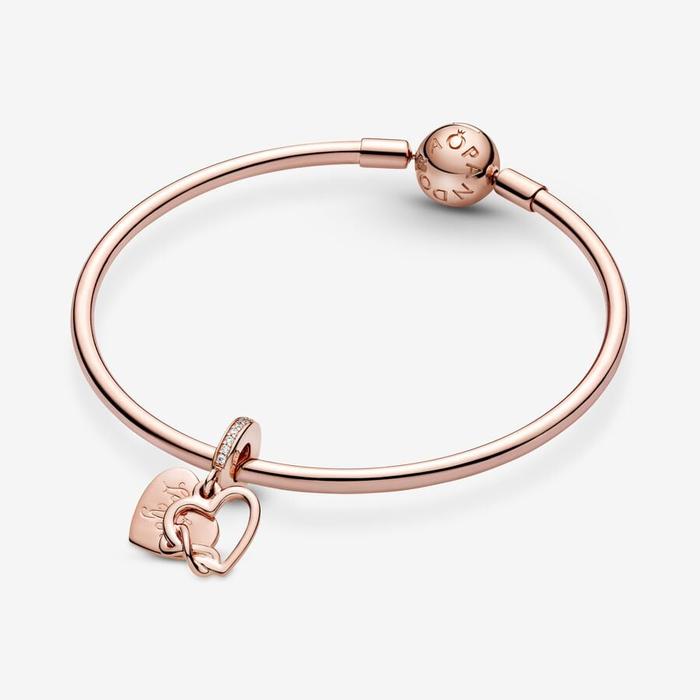 Infinity Heart Pendant Charm