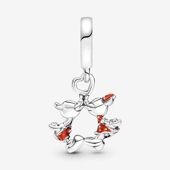 Charm Disney, charm Pendente Mickey Mouse & Minnie, Il Bacio