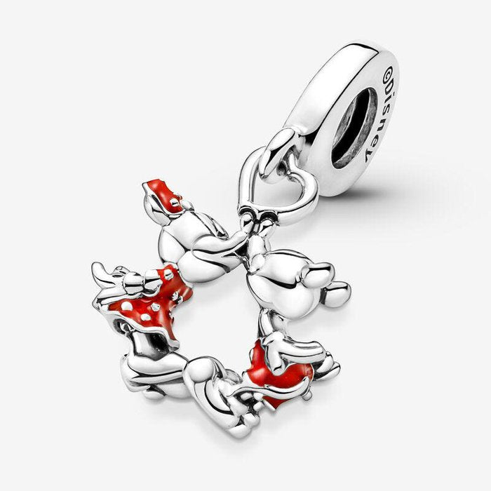 Charm Disney, charm Pendente Mickey Mouse & Minnie, Il Bacio