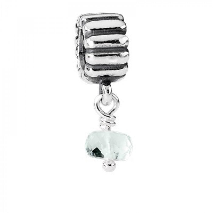 Charm pendente acquamarina