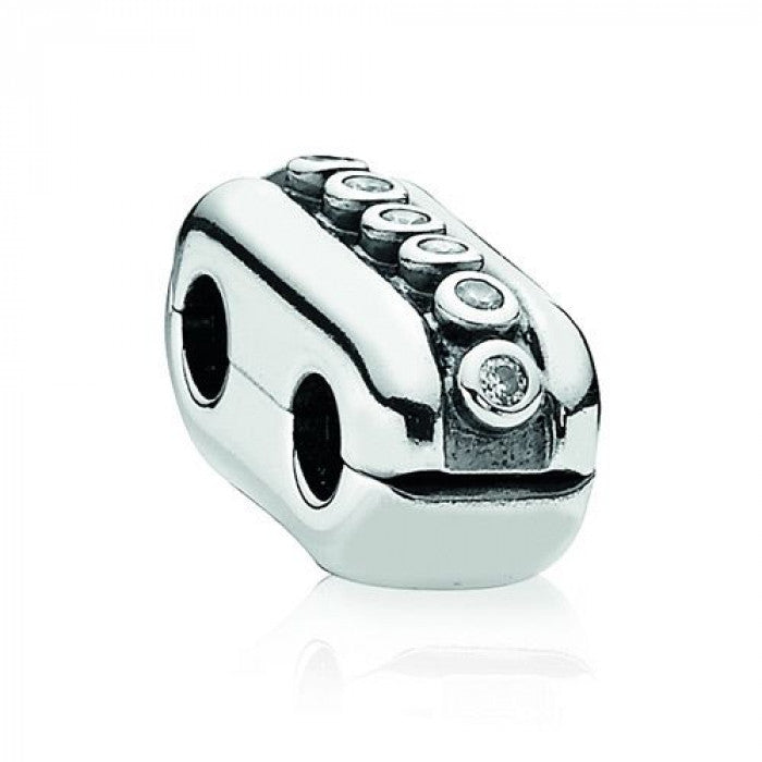 Clip astratto doppio zirconi