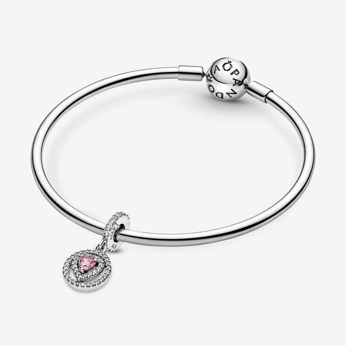 Charm Pendente Cuore Rosa