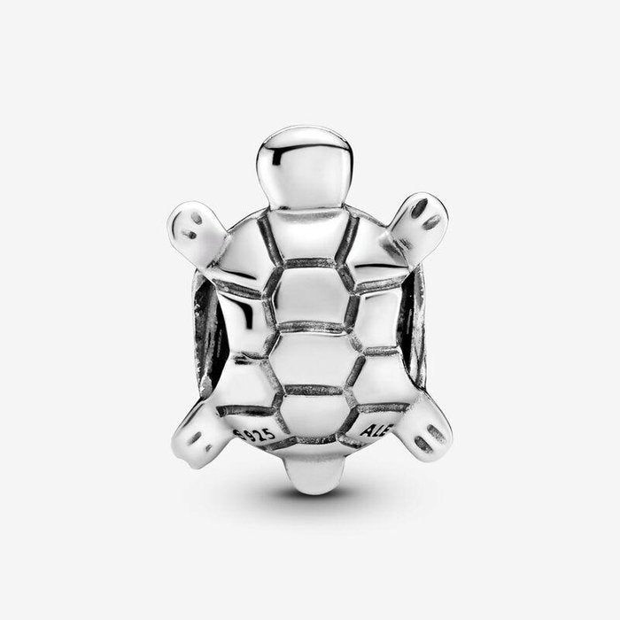 Charm tartaruga marina con pavé