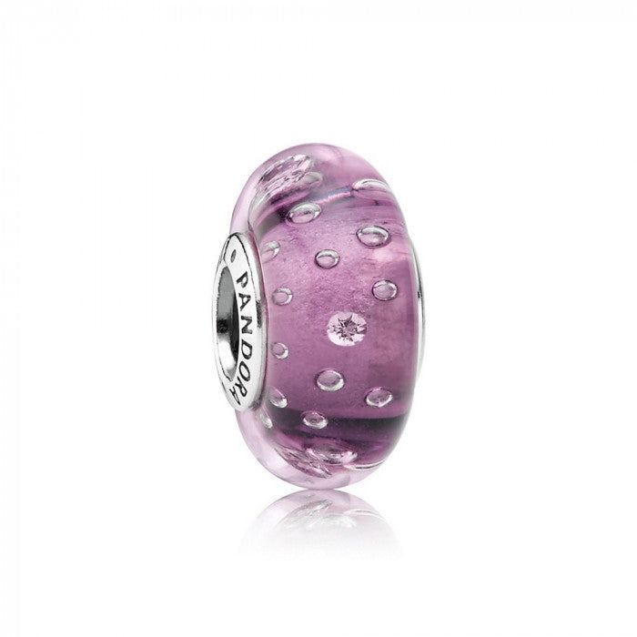 Charm astratto viola zirconi