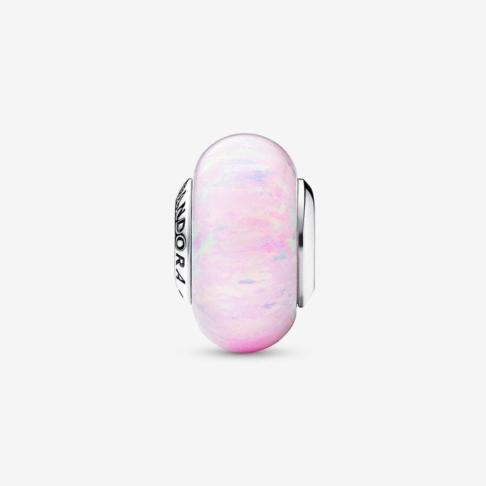 Pink Glitter Opal Charm