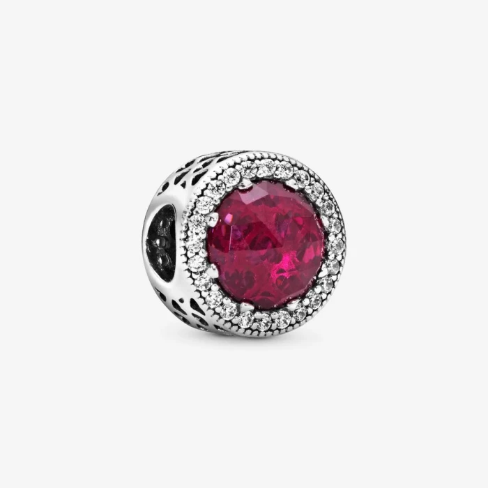 Charm rosso ciliegia scintillante