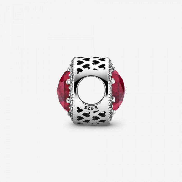 Charm rosso ciliegia scintillante