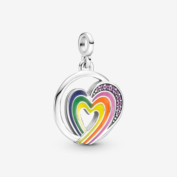 Charm Médaillon Cœur de Liberté Pandora ME