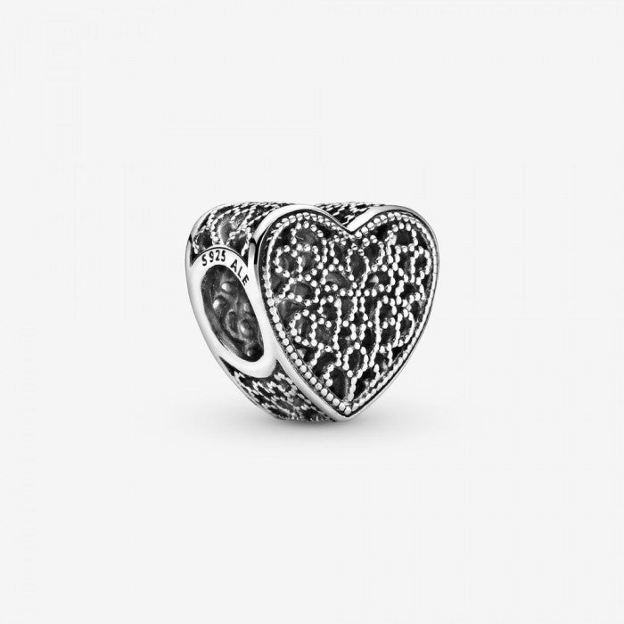 Charm Cuore decorato