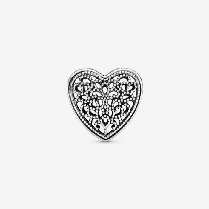 Charm Cuore decorato