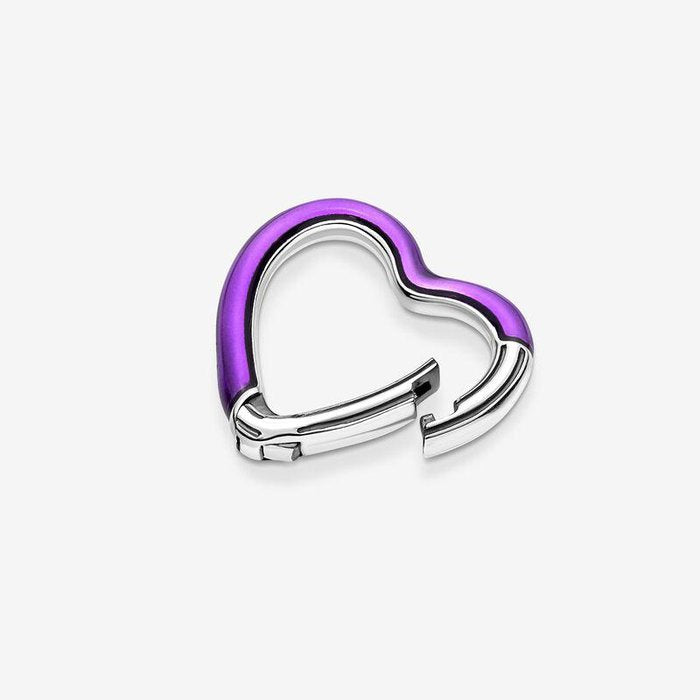 Charm Connector a Cuore Viola Pandora ME