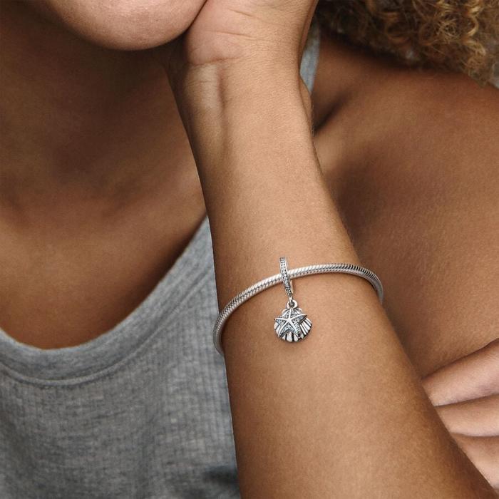 Charm Pendente Conchiglia e Stella marina