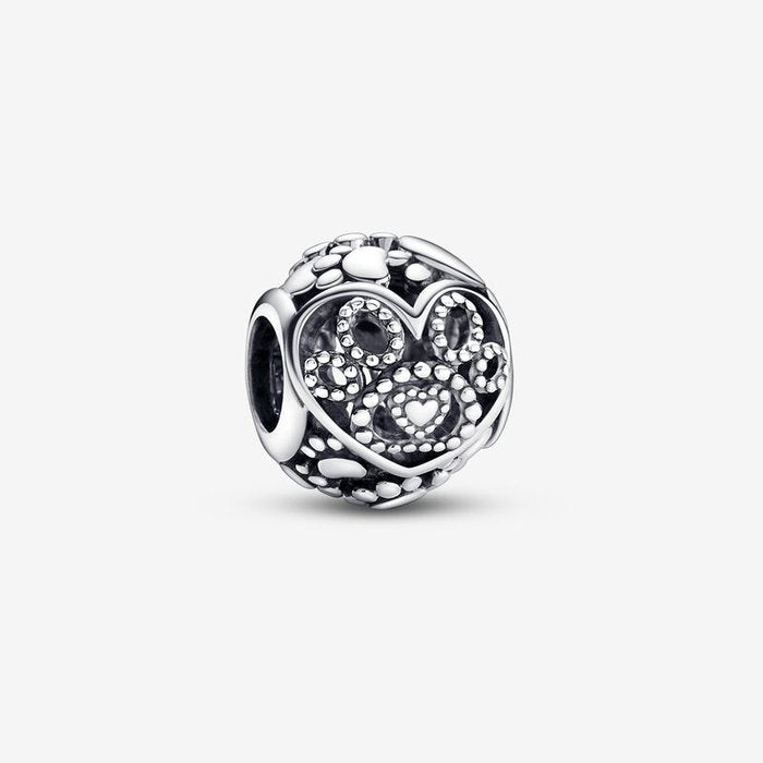 Charm Openwork Paw and Hearts