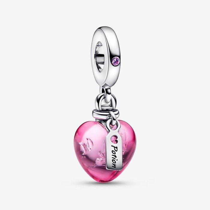 Charm pendente Pendente Pozione Amore in Vetro di Murano 
