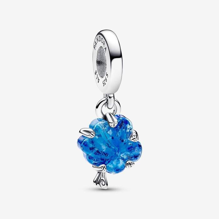 Charm Albero della Vita Vetro di Murano Blu