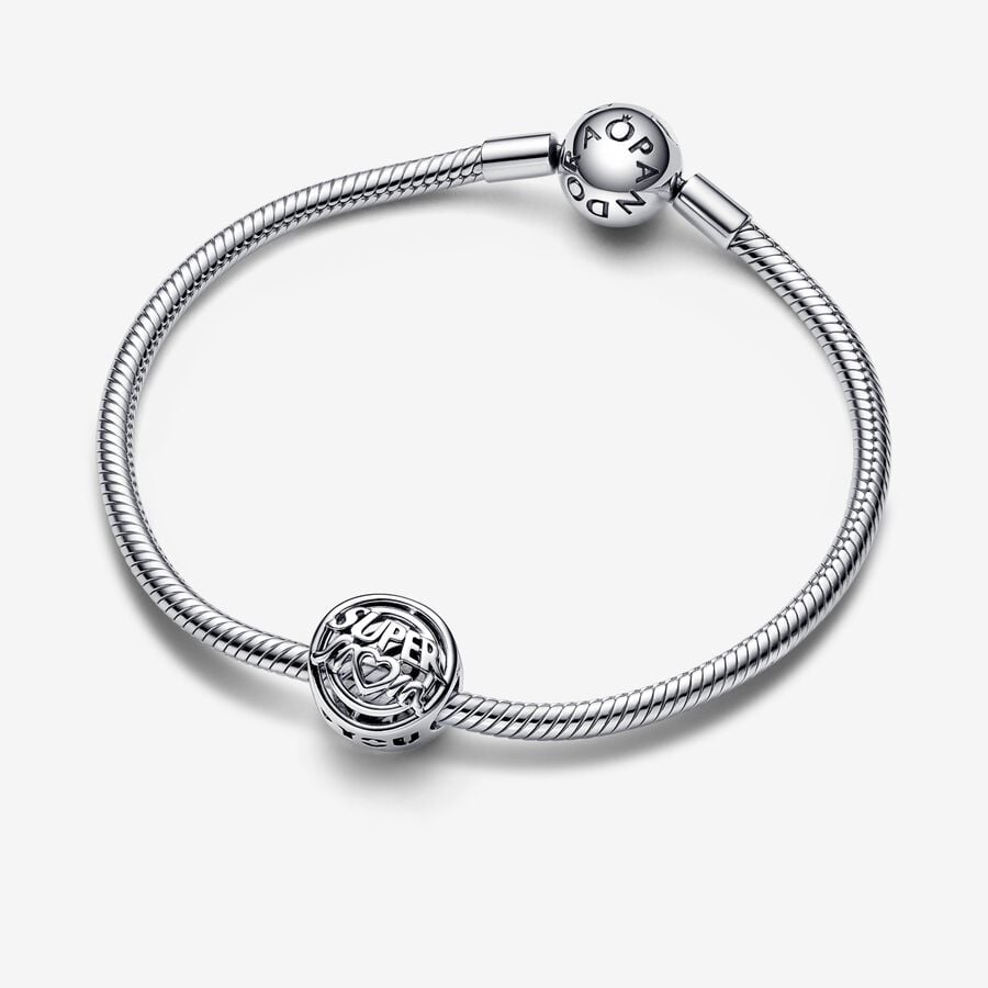 Openwork Charm "Super Mom"
