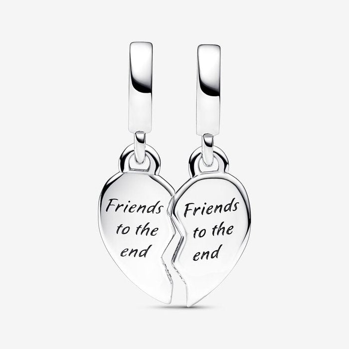 Divisible Friendship Heart Pendant Charm