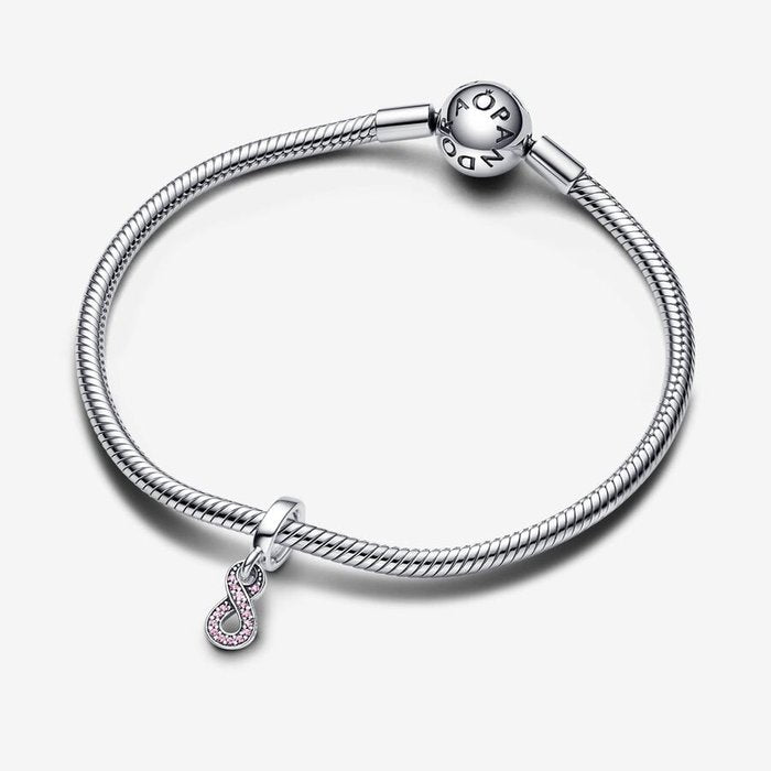 Pink Infinity Pendant Charm