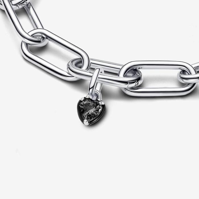 Black Chakra Heart Mini Pendant Charm Pandora ME