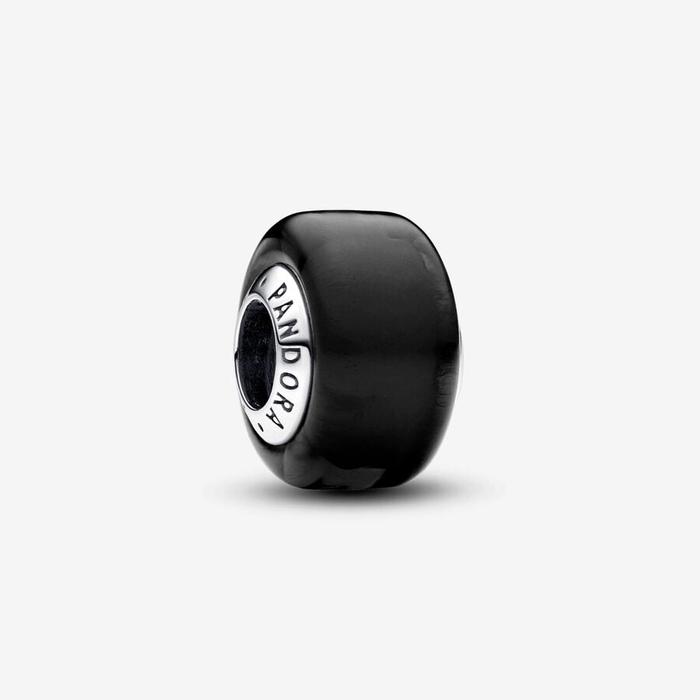Charm Mini Murano Glass Black