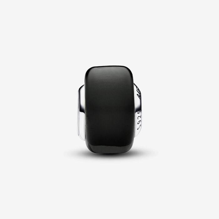 Charm Mini Murano Glass Black