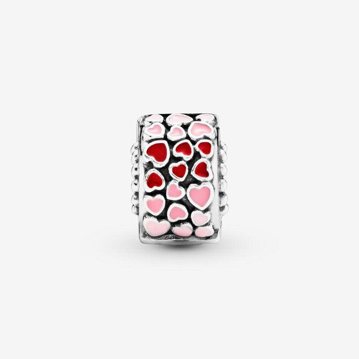 Clip Cuori rosa e rossi