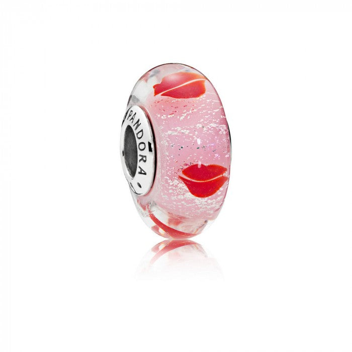 Charm in vetro di murano Labbra