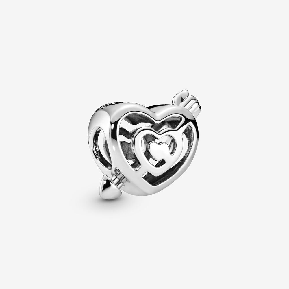 Charm Freccia e labirinto di cuori openwork