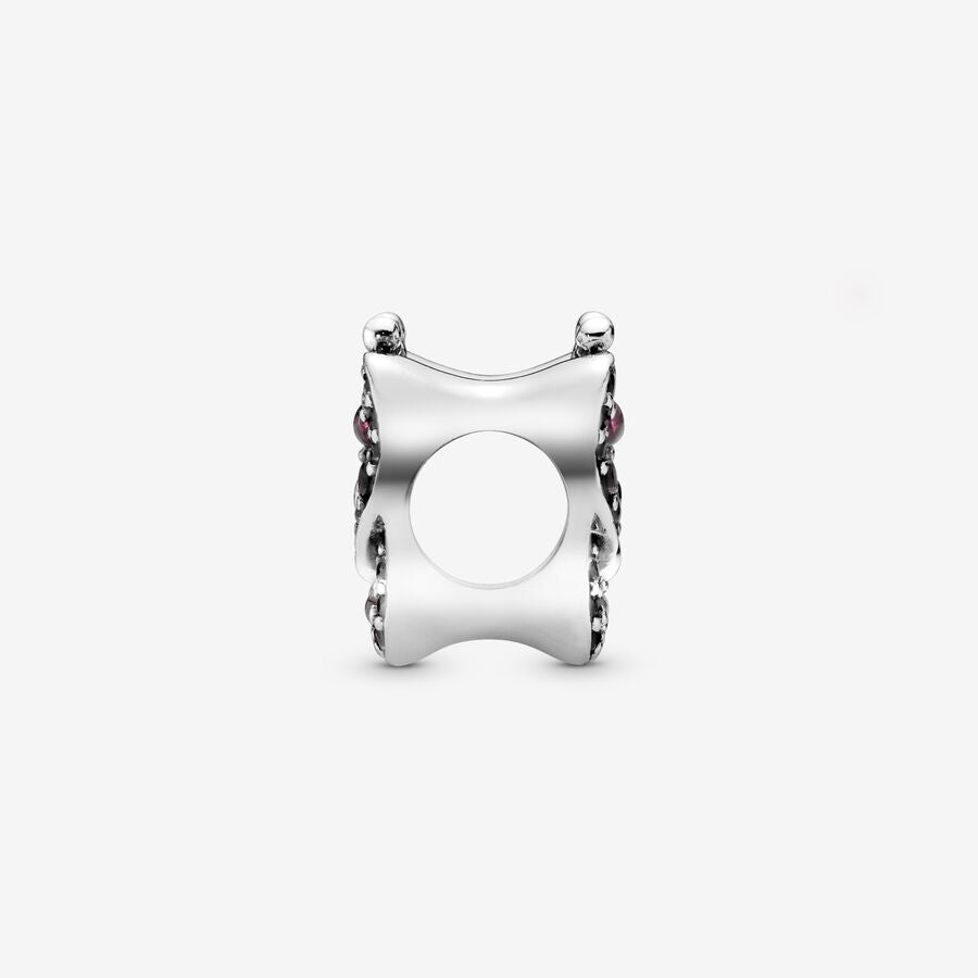 Charm Farfalla Pavé Rosa