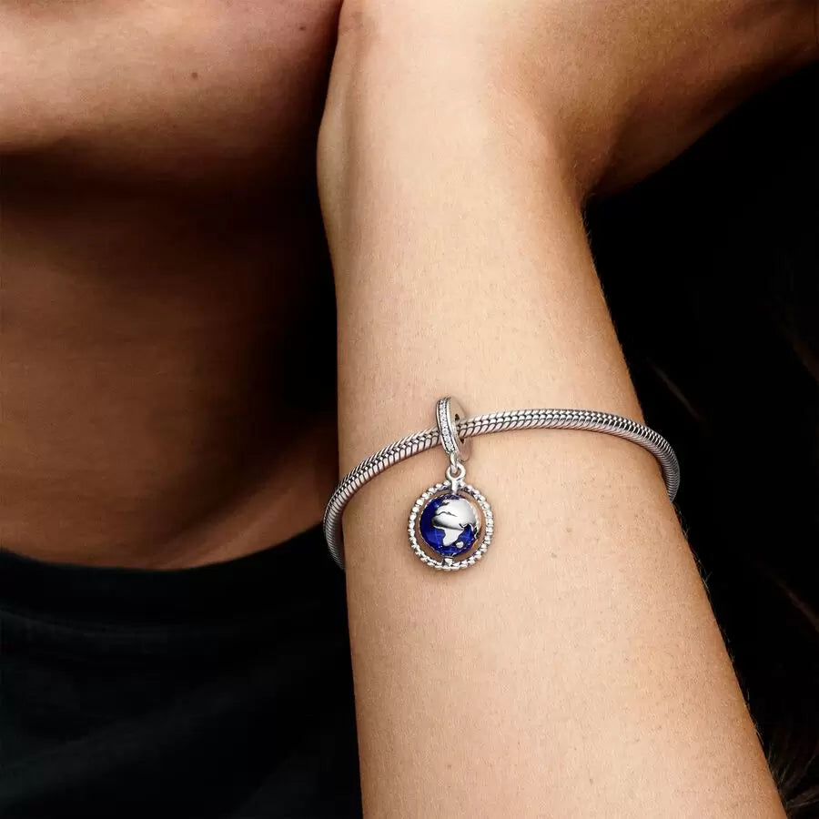 Charm Pendente Globo Girevole