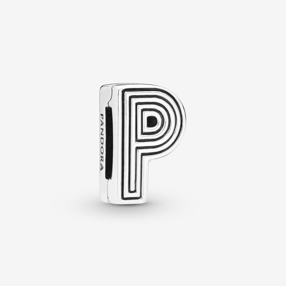 Charm reflexion lettera P