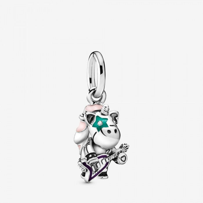 Charm pendente bruno l'unicorno musicista punk