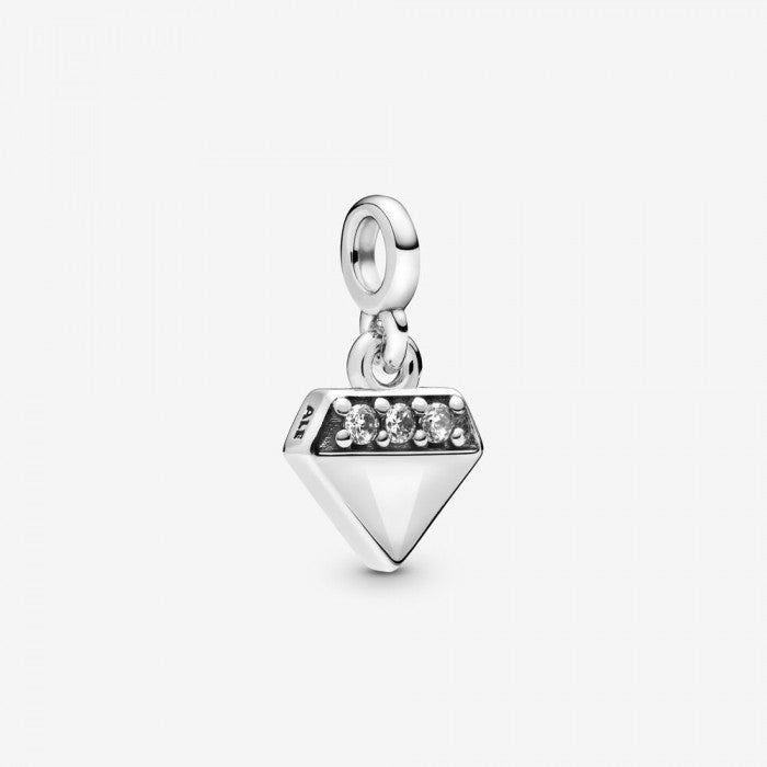 Mini pendentif charm Mon diamant étincelant