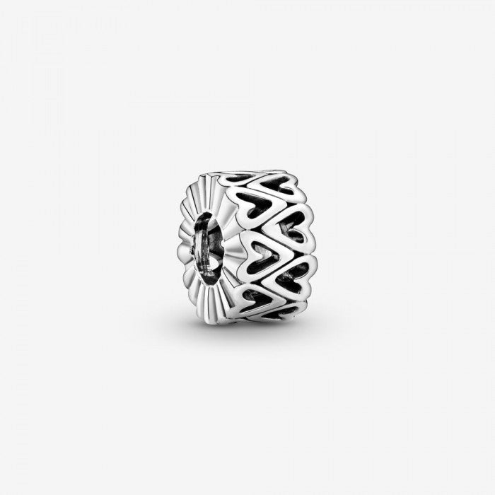 Charm distanziatore a cuore openwork