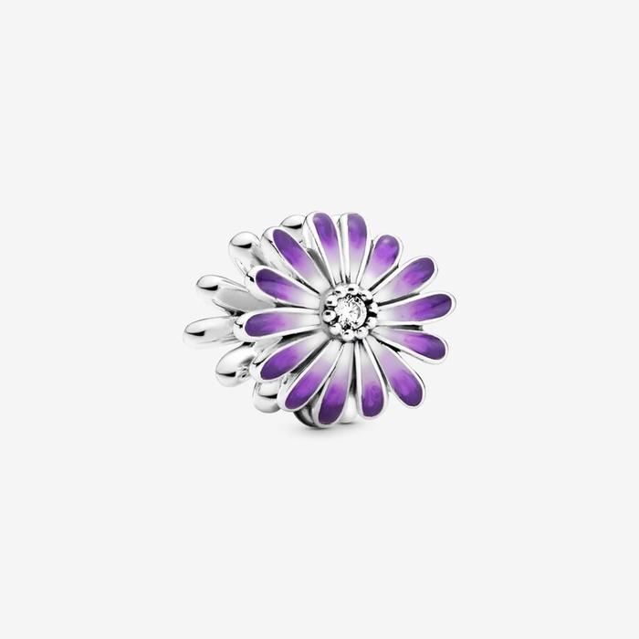 Breloque marguerite violette