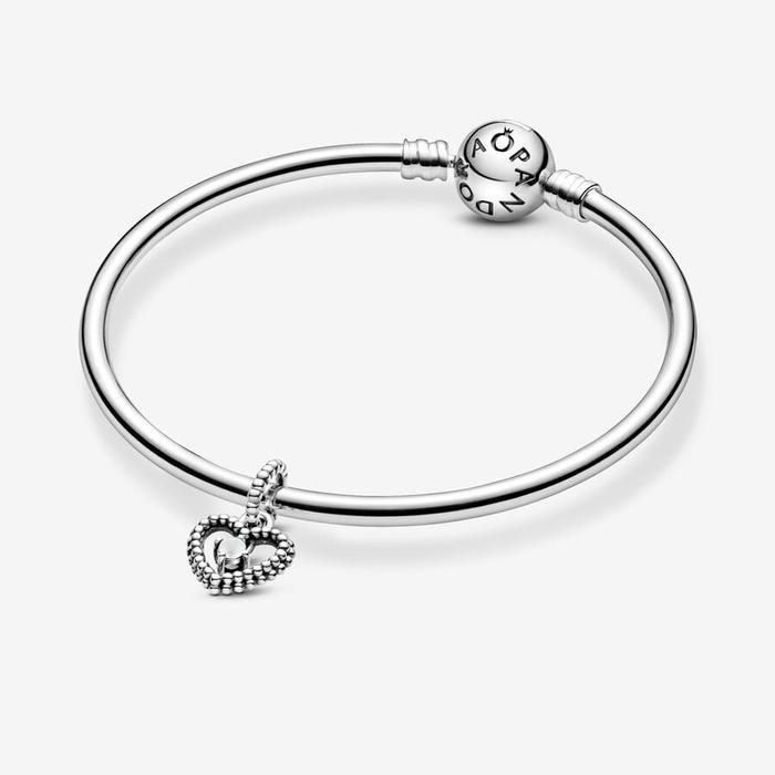 Charm Pendente Cuore Bianco Aprile