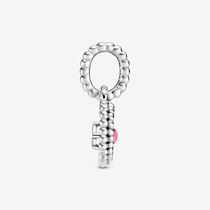 Charm Pendente Cuore Rosa Ottobre