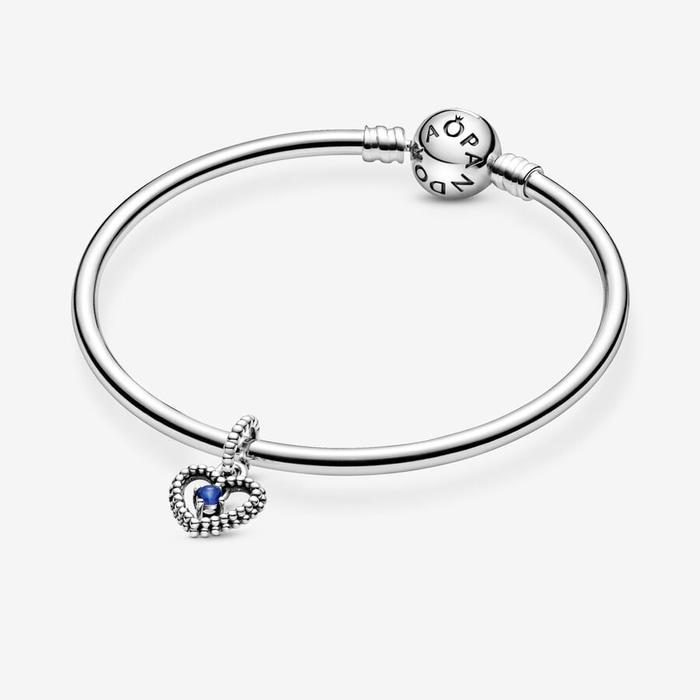 Charm pendente Cuore blu Settembre